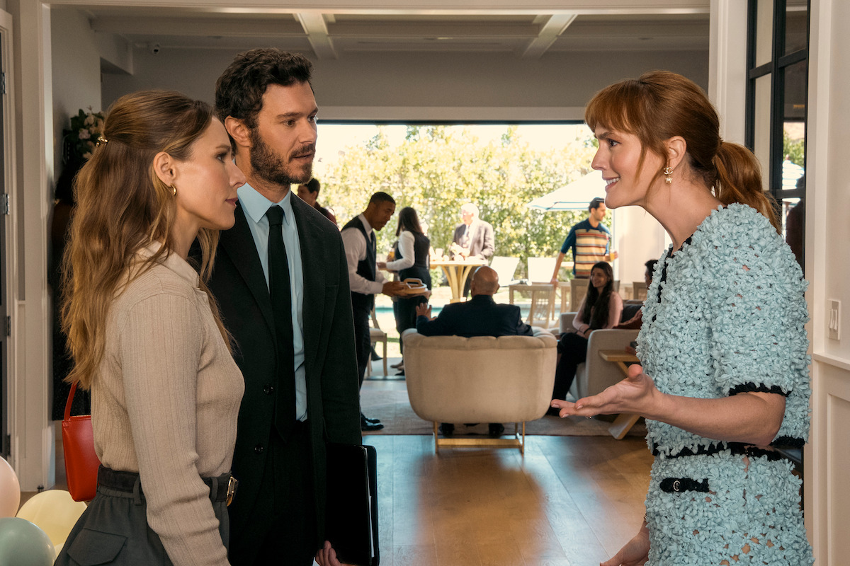 Kristen Bell as Joanne, Adam Brody as Noah, Leighton Meester as Abby in ‘Nobody Wants This’ Season 2
