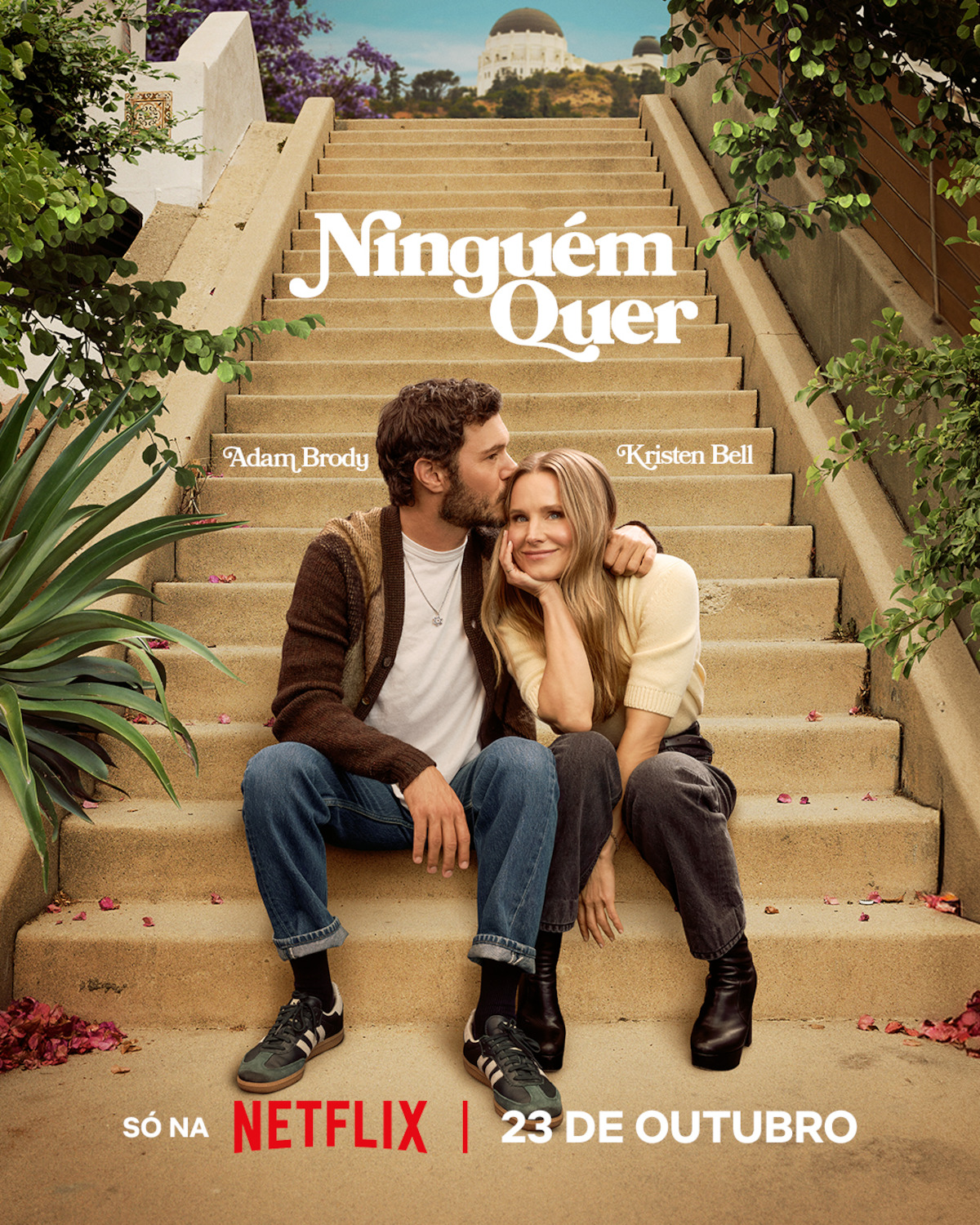 Kristen Bell as Joanne and Adam Brody as Noah in ‘Nobody Wants This’ Season 2.