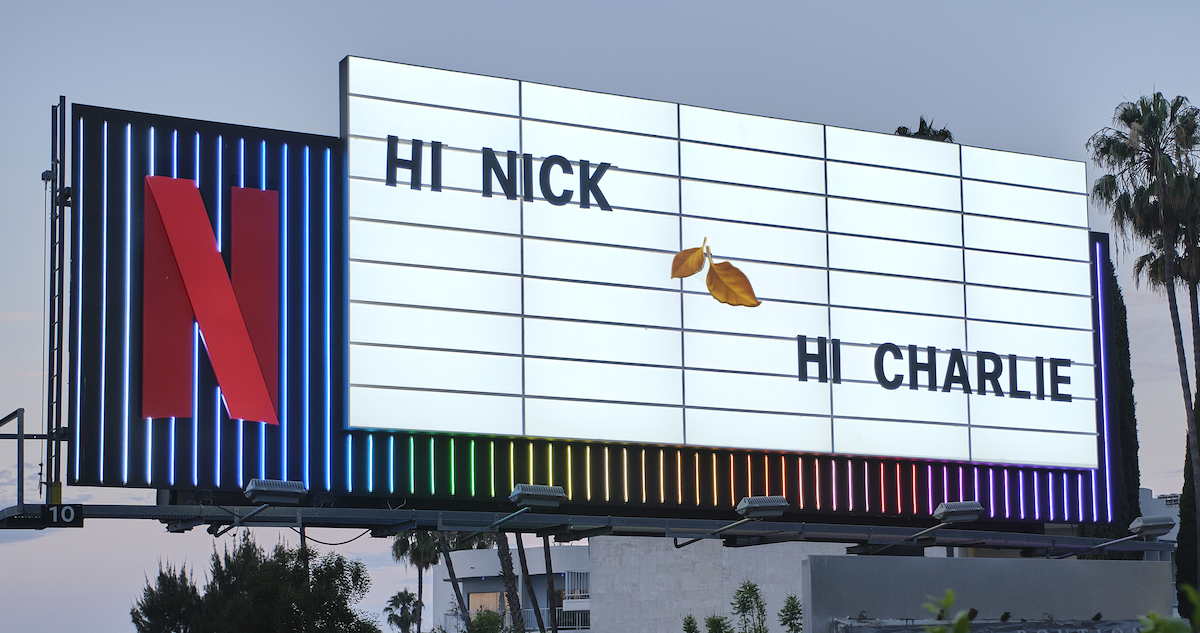 Heartstopper billboard on Sunset