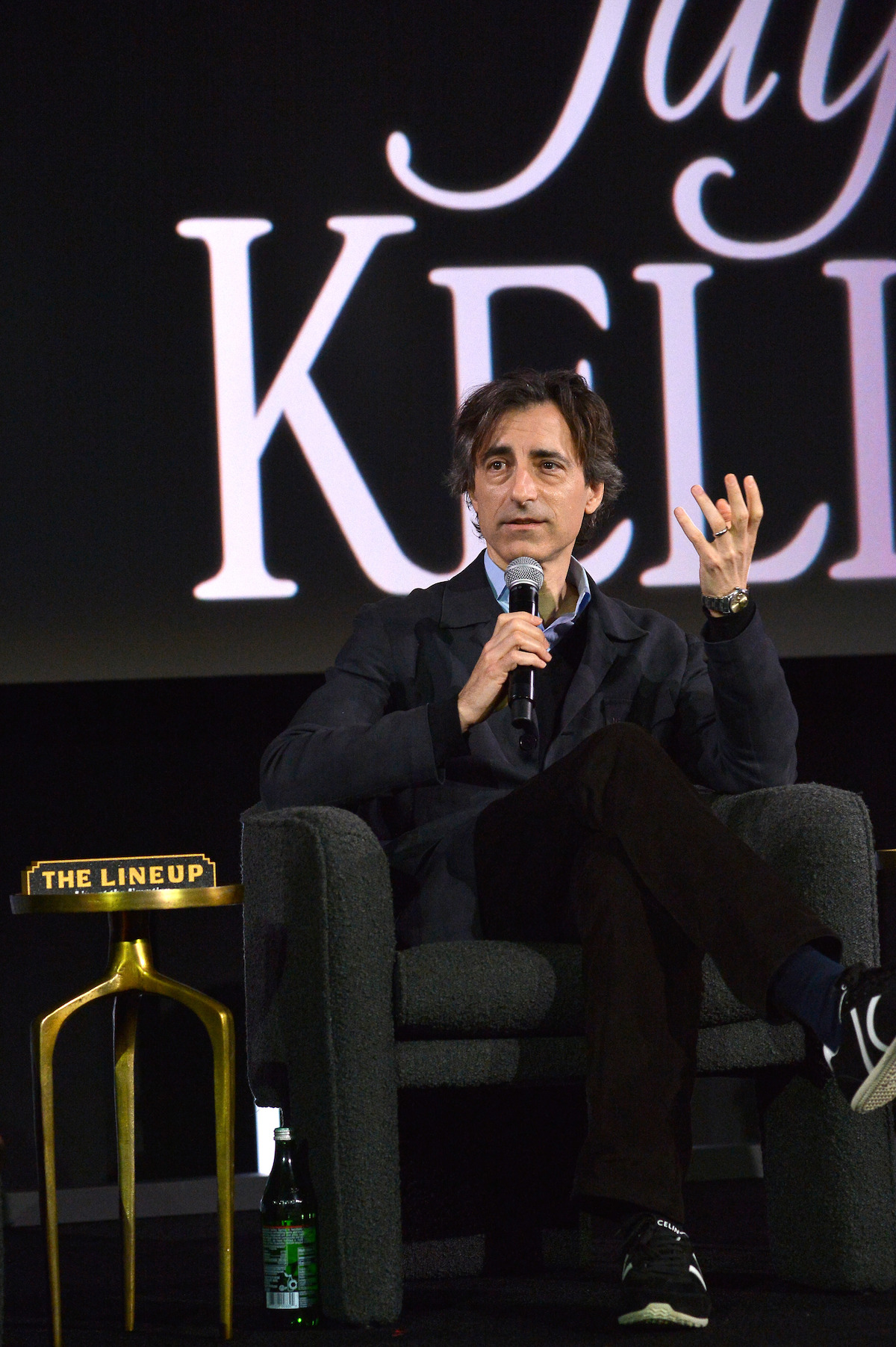 Noah Baumbach on a panel about Jay Kelly