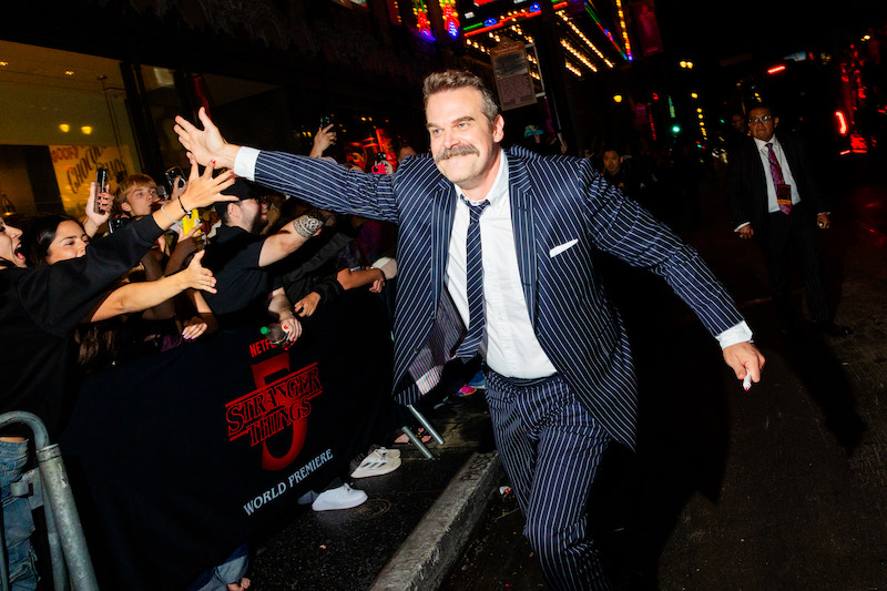 David Harbour attends the 'Stranger Things 5' World Premiere.