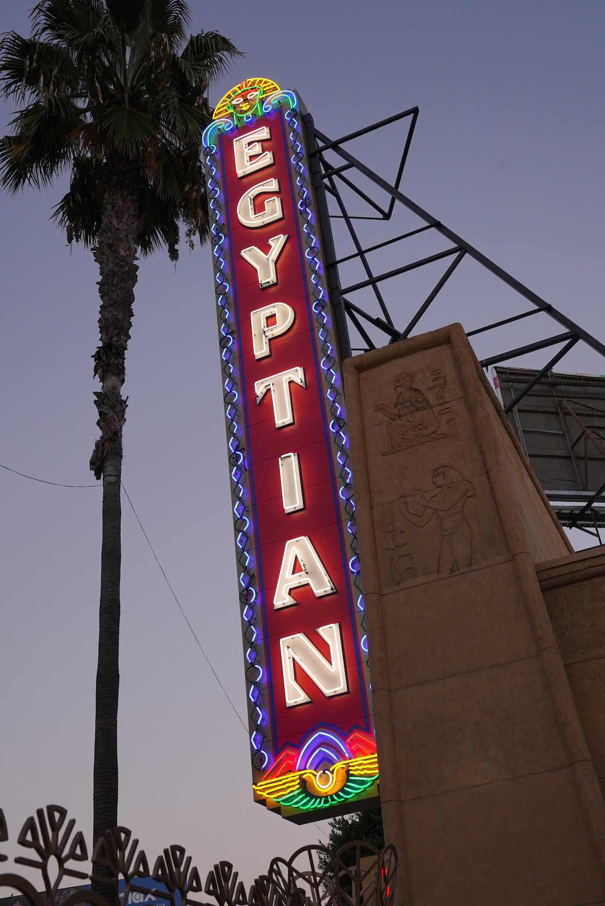 The Egyptian Theatre sign.