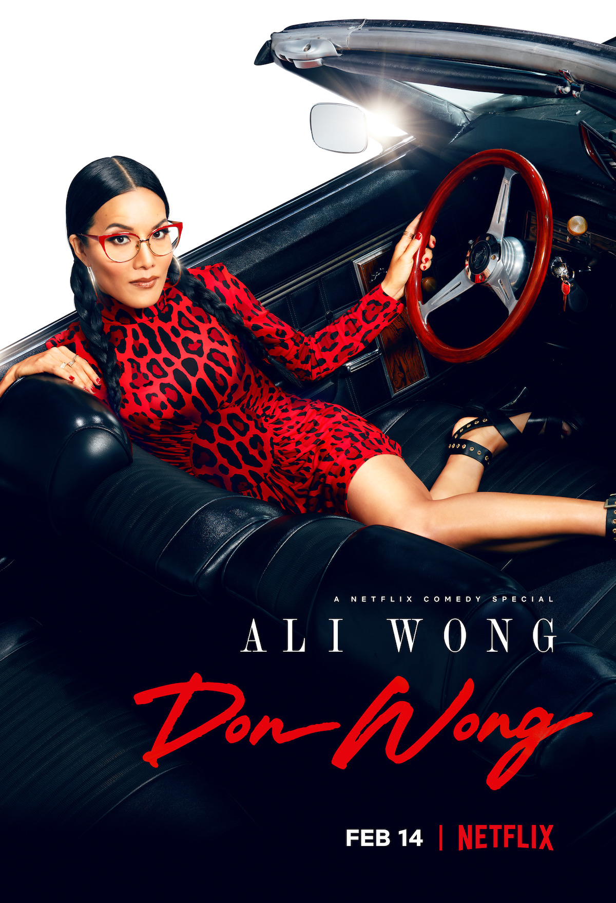 ali wong red leopard dress The Don Wong Dress  Miss Touche