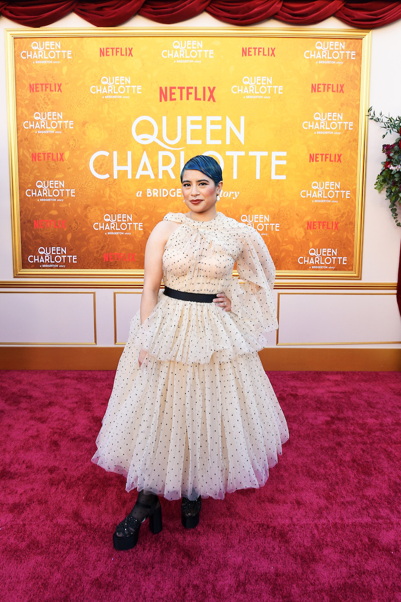 Peyvand Sadeghian attends Netflix's Queen Charlotte: A Bridgerton Story World Premiere at Regency Village Theatre on April 26, 2023 in Los Angeles, California. 