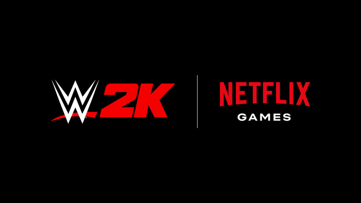 Illustrative typography with the text 'W2K' and 'Netflix Games'.