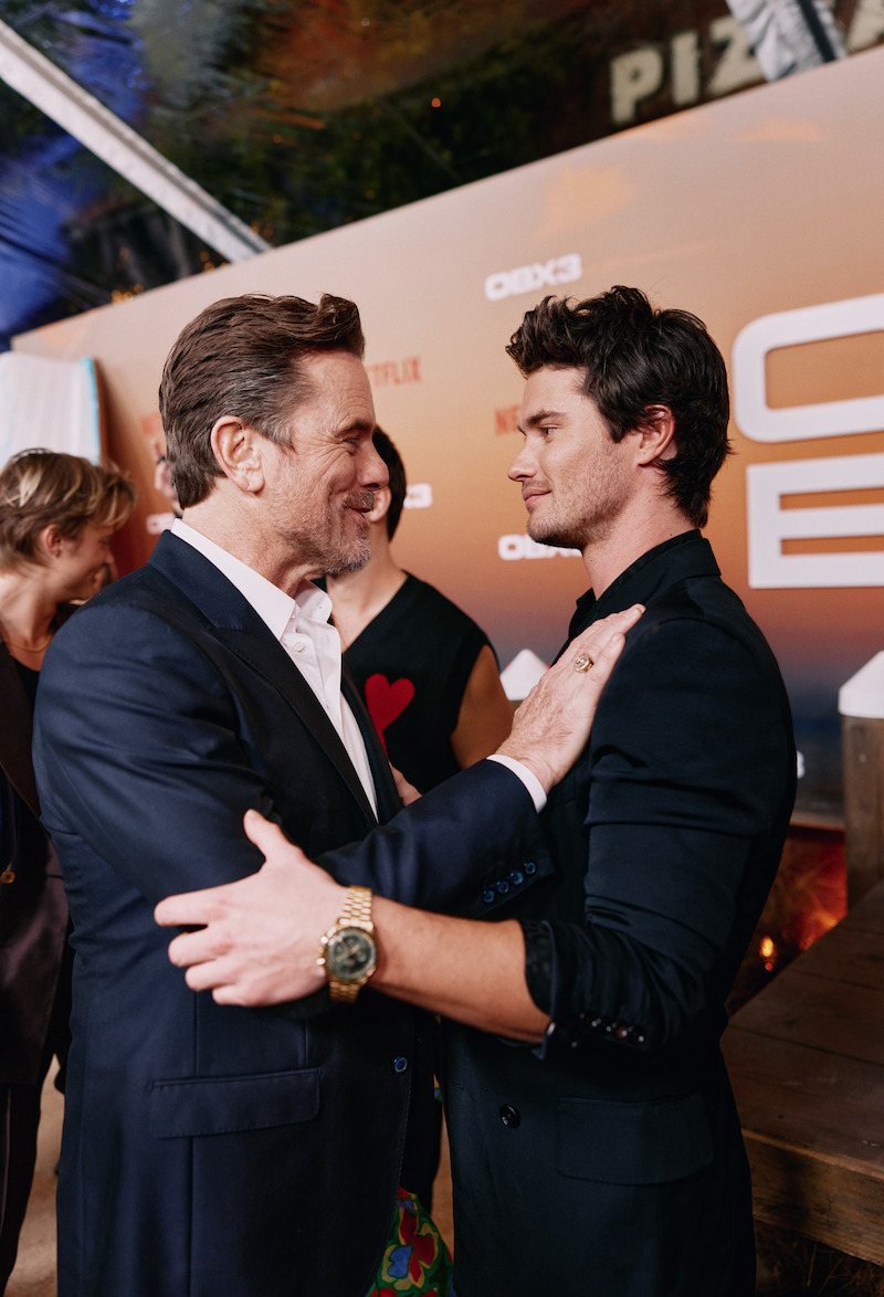 Charles Esten and Chase Stokes at the Outer Banks Season 3 Red Carpet Premiere.