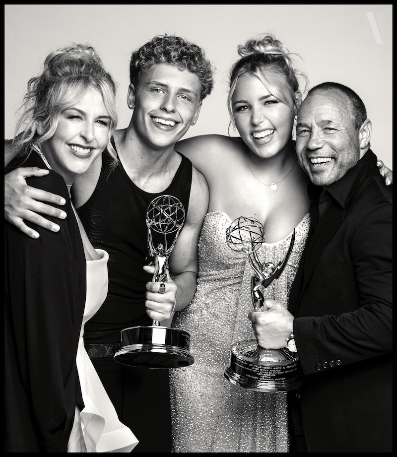 Stephen Graham poses with his family.