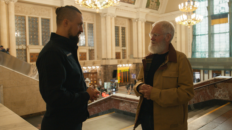 David Letterman interviews Volodymyr Zelenskyy
