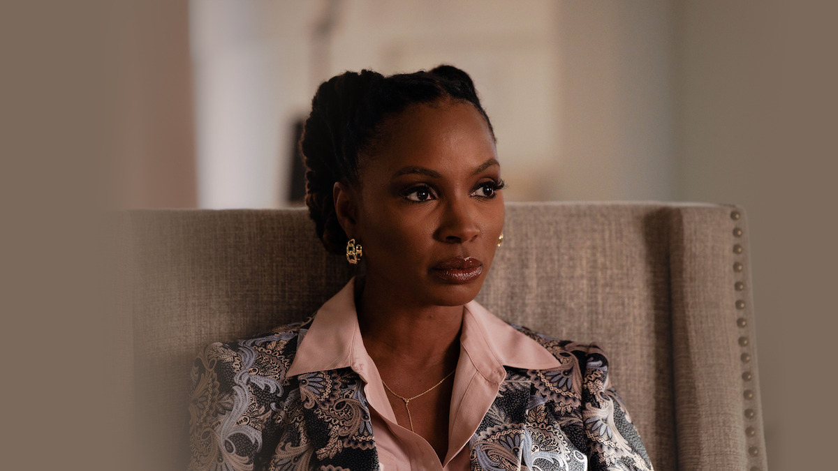 Shanola Hampton as Gabi Mosely listens to a client in ‘Found.’