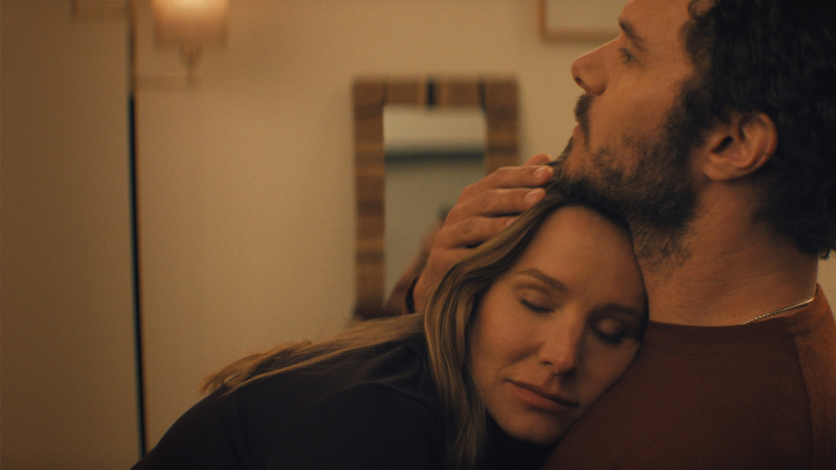 Kristen Bell as Joanne, Adam Brody as Noah in Season 2 of 'Nobody Wants This'