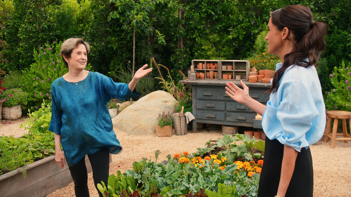 Alice Waters and Meghan