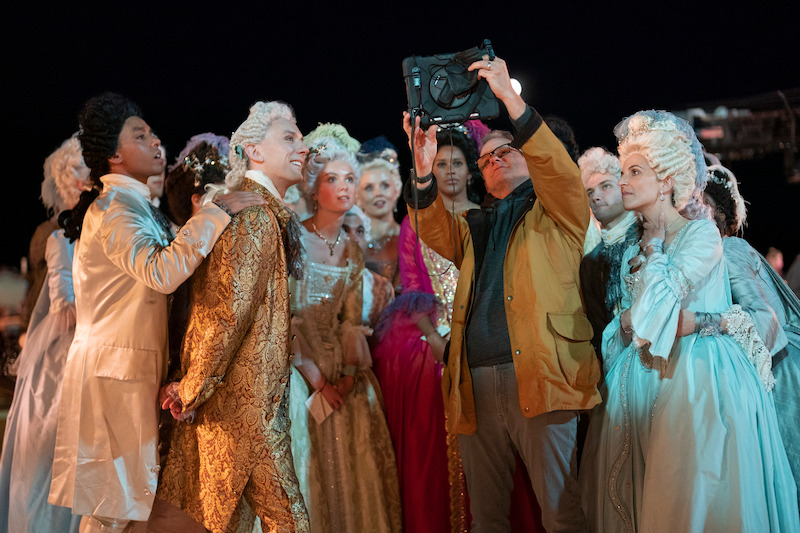 Executive Producer/Director Tom Verica with cast members of Queen Charlotte