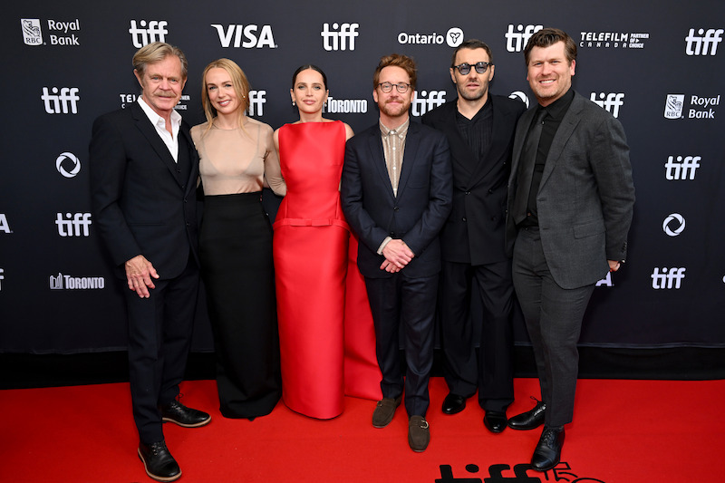 The cast and filmmakers of Train Dreams