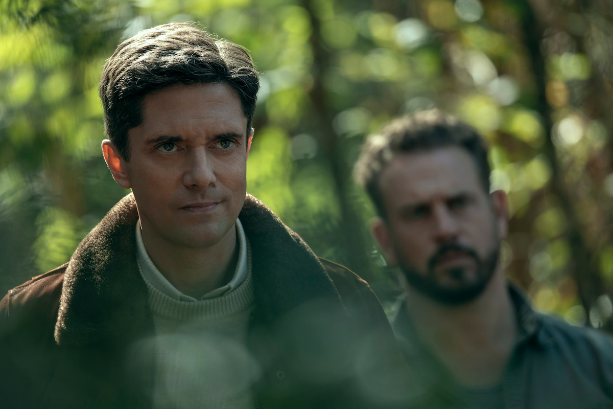 Topher Grace as Grady, Josh Crotty as Nate in ‘The Waterfront.’