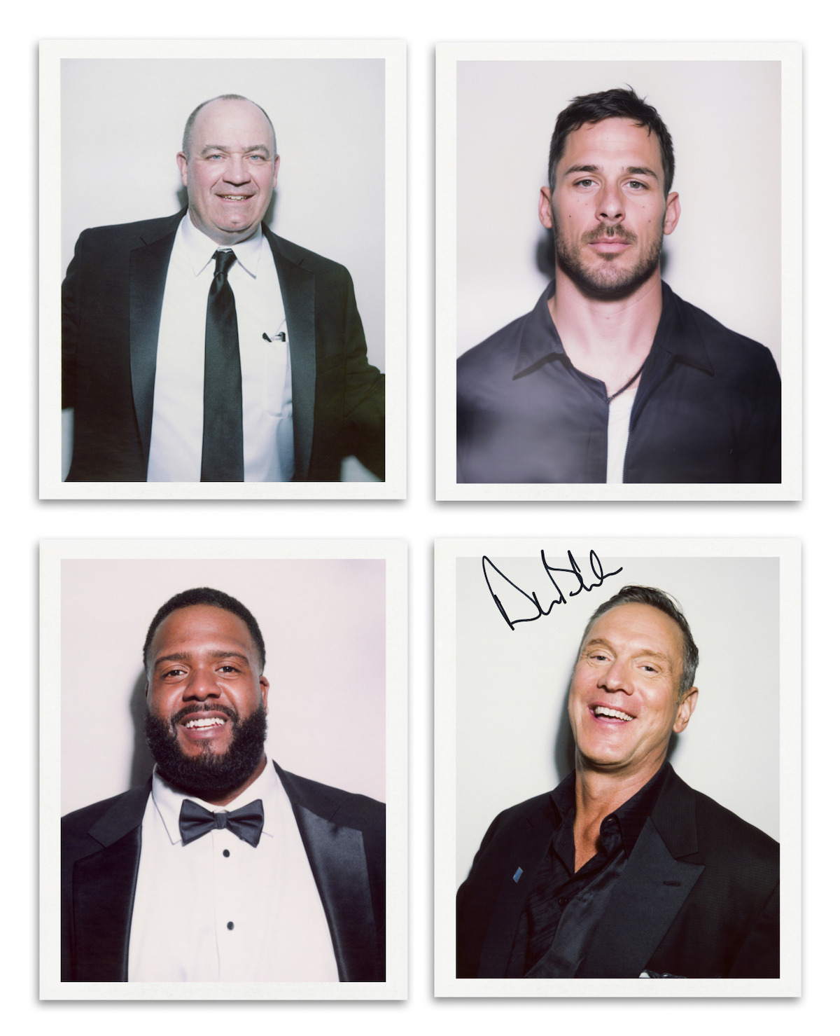 Clockwise from top left: Bill O’Brien, Danny Amendola, Drew Bledsoe, and Donovan Smith