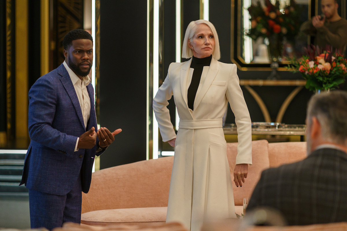 Kevin Hart and Ellen Barkin in The Man from Toronto - Kevin Hart and Woody Harrelson Team Up in ‘The Man from Toronto’ 