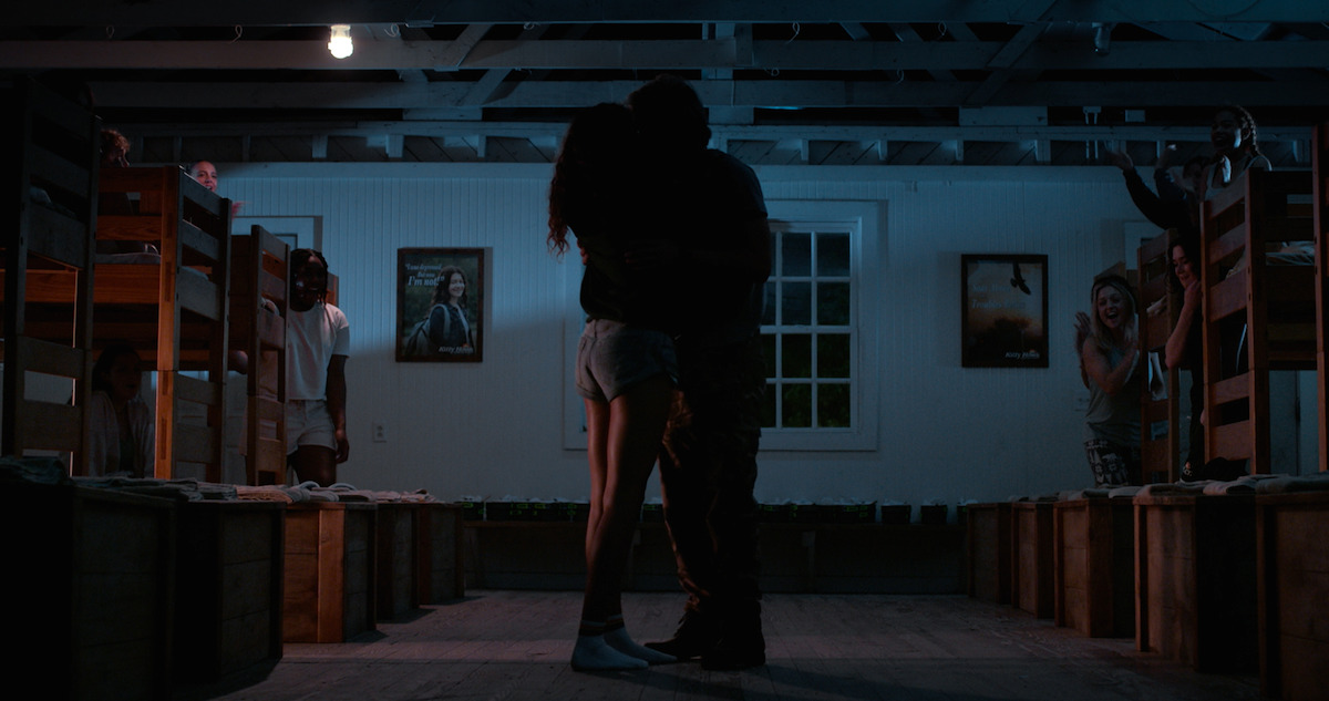 JJ and Kiara Kiss in Outer Banks Season 3