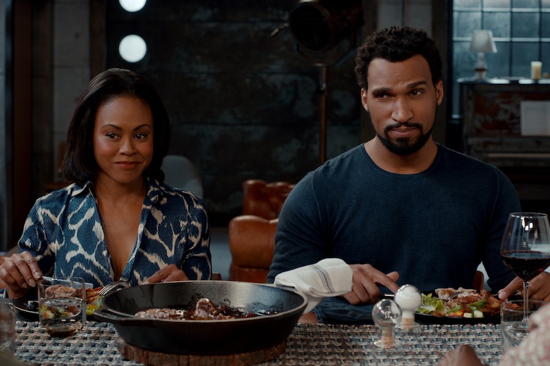 Vinessa Antoine as Simone, Nathan Mitchell as Zion Miller in Season 3 of 'Ginny & Georgia'