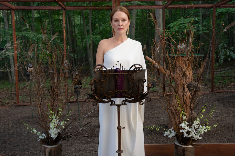 Michaela looking like a cult leader