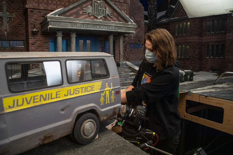 24 Peek behind the scenes at the filming of ‘Wendell & Wild.’