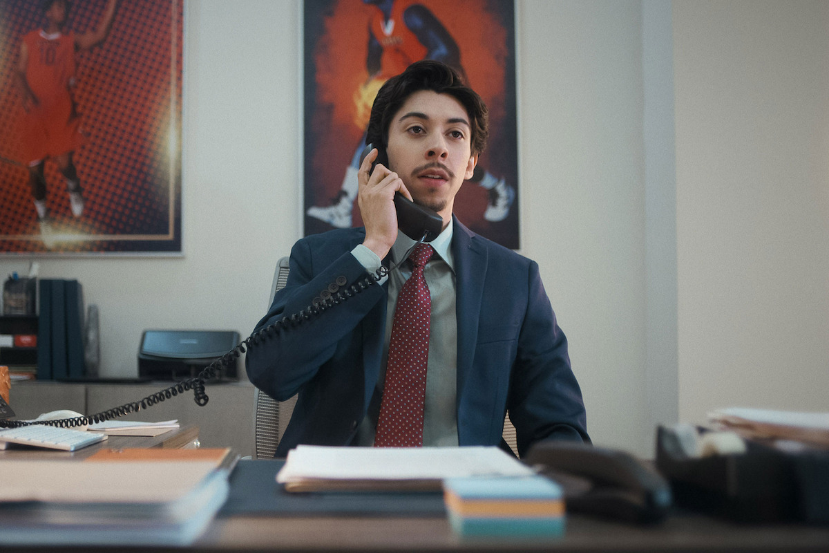 Fabrizio Guido as Jackie Moreno in ‘Running Point’ Season 1.