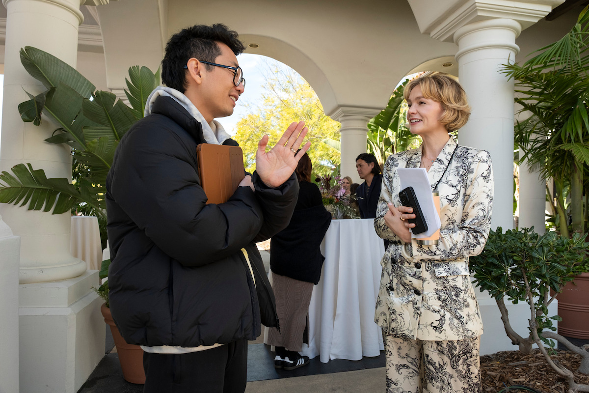 Executive Producer/Writer Lee Sung Jin, Carey Mulligan as Lindsay Crane-Martin in episode 201 of Beef.