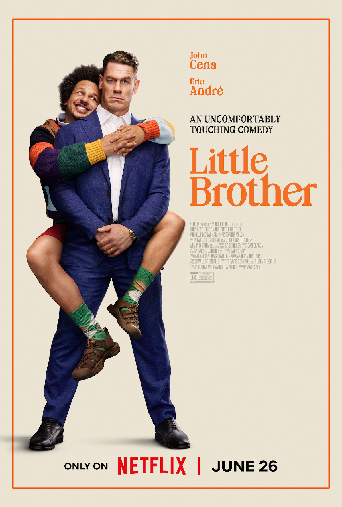John Cena and Eric Andre Key Art, Only on Netflix coming June 26