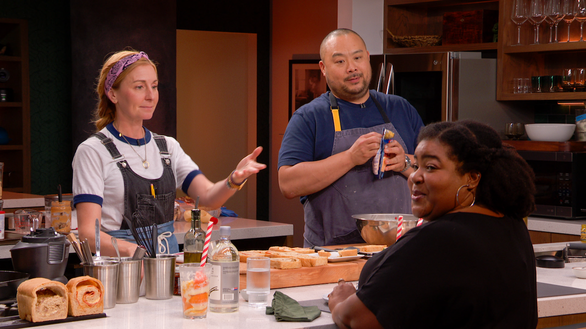 Christina Tosi, David Chang, and Dulcé Sloan.