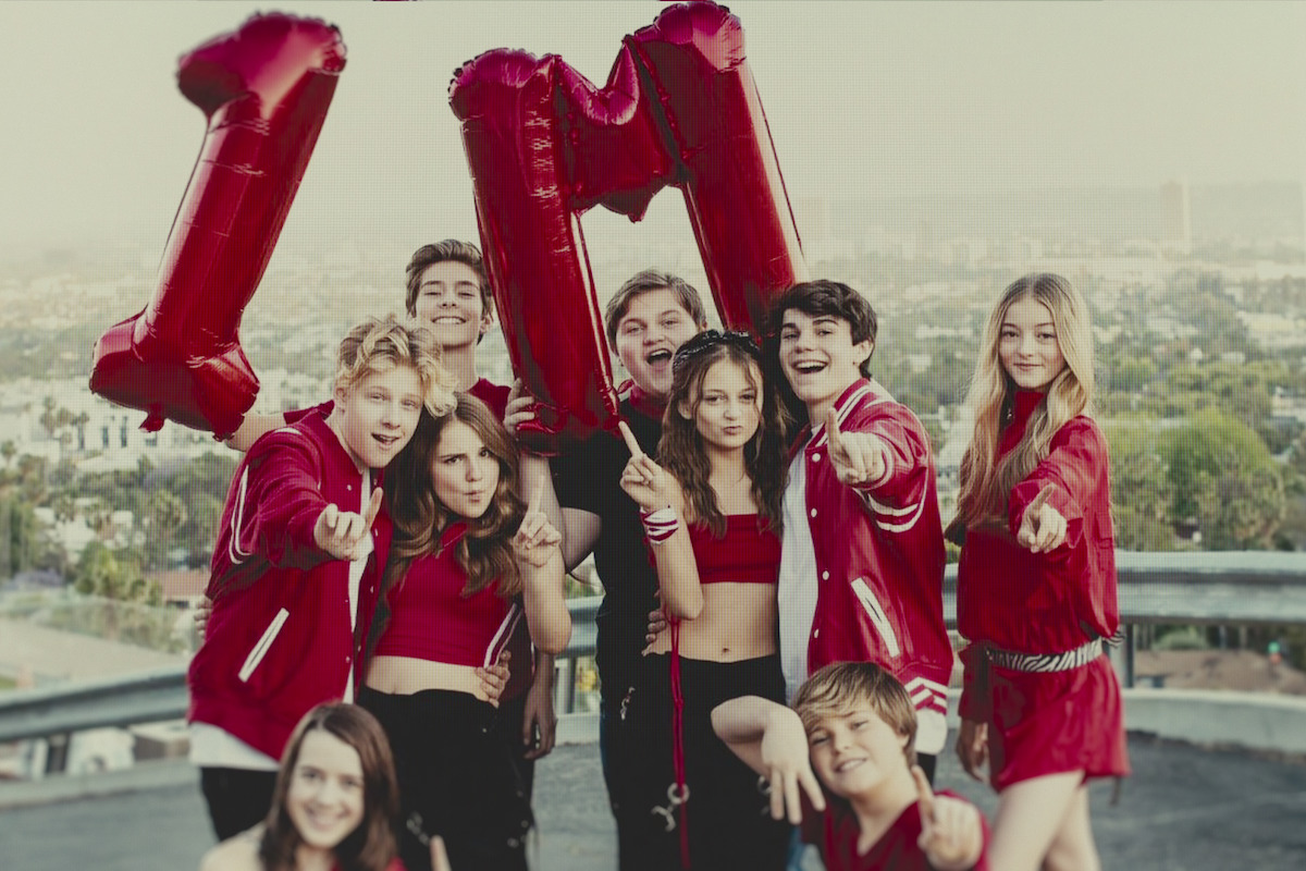 A group of young influencers in 'Bad Influence: The Dark Side of Kidfluencing'