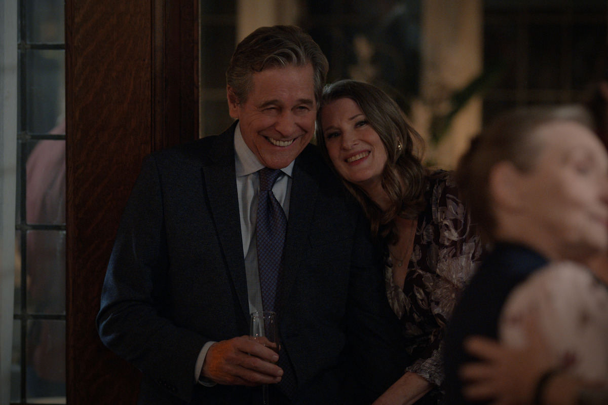 Hope and Doc take a minute to enjoy the crowd - Mel and Jack Get Cozy in ‘Virgin River’ Season 4 First Look Photos