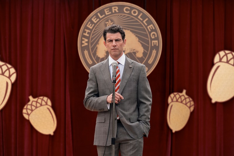 Max Greenfield as Berenger in 'A Man on the Inside' Season 2