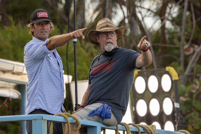 Director Jonas Pate in Outer Banks Season 3 Behind-the-Scenes Photo Gallery 