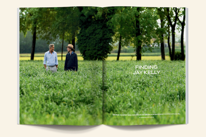 Issue spread of the making of Jay Kelly