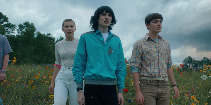From left: Brown as Eleven, Wolfhard as Mike and Schnapp as Will in Stranger Things Season 4, Volume 2. - See Over 100 Photos From ‘Stranger Things’ Season 4 Volume 2