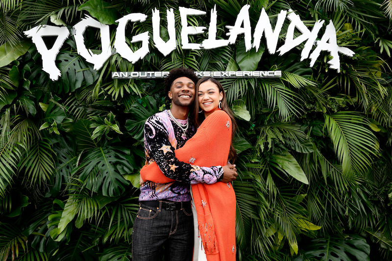 Jonathan Daviss and Madison Bailey at Outer Banks Poguelandia Festival.