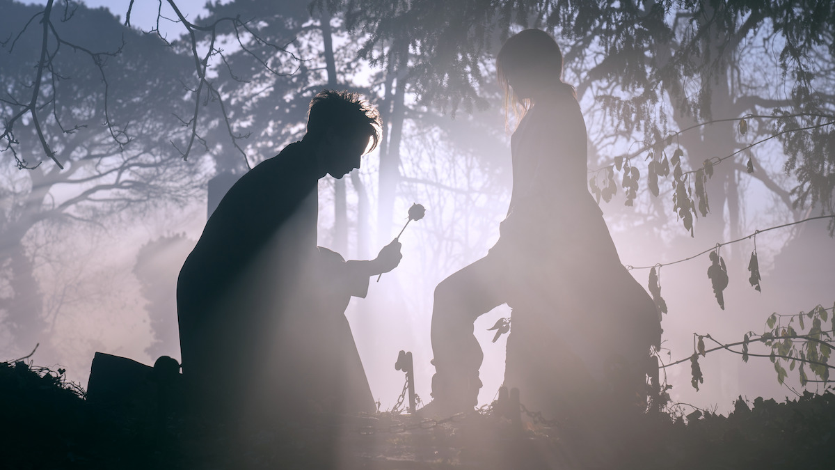 Tom Sturridge as Dream and Esmé Creed-Miles as Delirium in ‘The Sandman’ Season 2