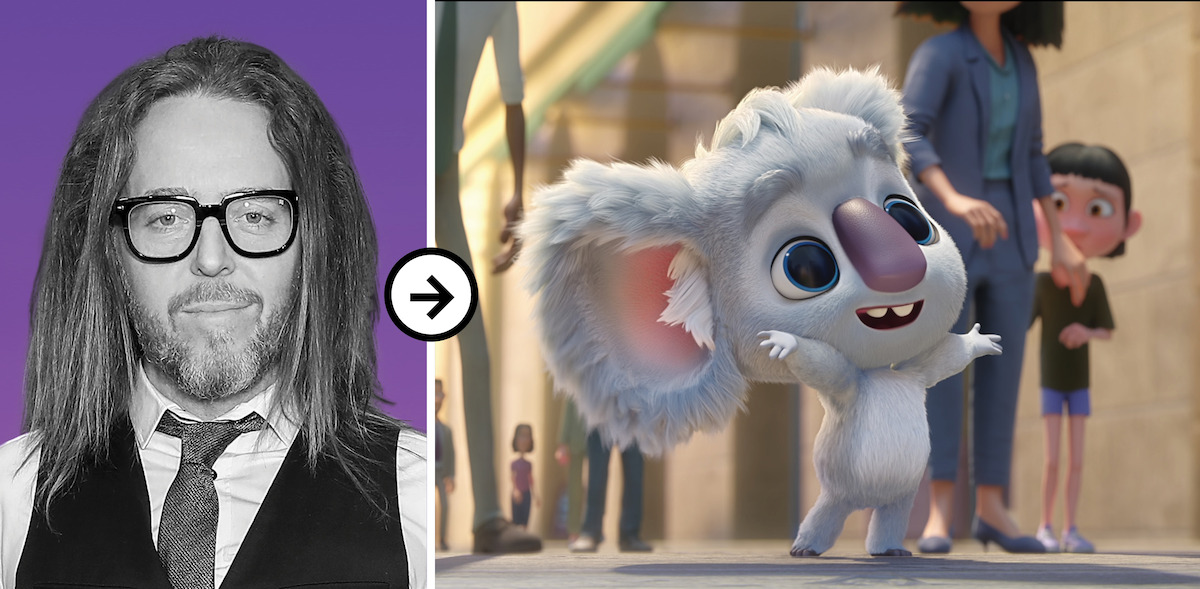 Tim Minchin side by side with his character Pretty Boy on 'Back to the Outback'