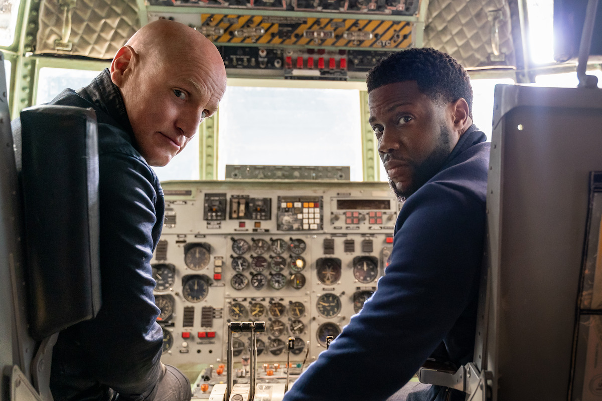 Woody Harrelson and Kevin Hart take off in The Man from Toronto. - Kevin Hart and Woody Harrelson Team Up in ‘The Man from Toronto’ 