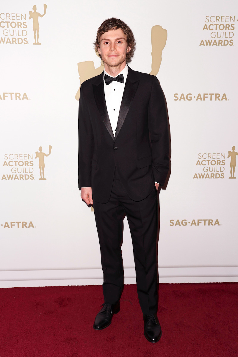 Evan Peters at the 2023 Screen Actors Guild Awards in Los Angeles.
