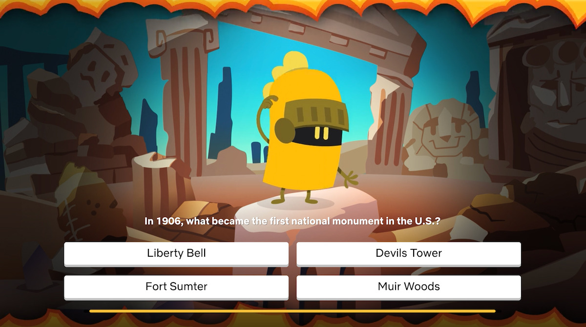 Question: In 1906, what became the first national monument in the U.S.?  Answer Choices: A) Liberty Bell B) Devils Tower C) Fort Sumter D) Muir Woods
