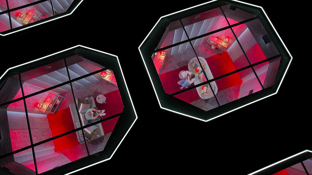 Jimmy and Chelsea in the pods.