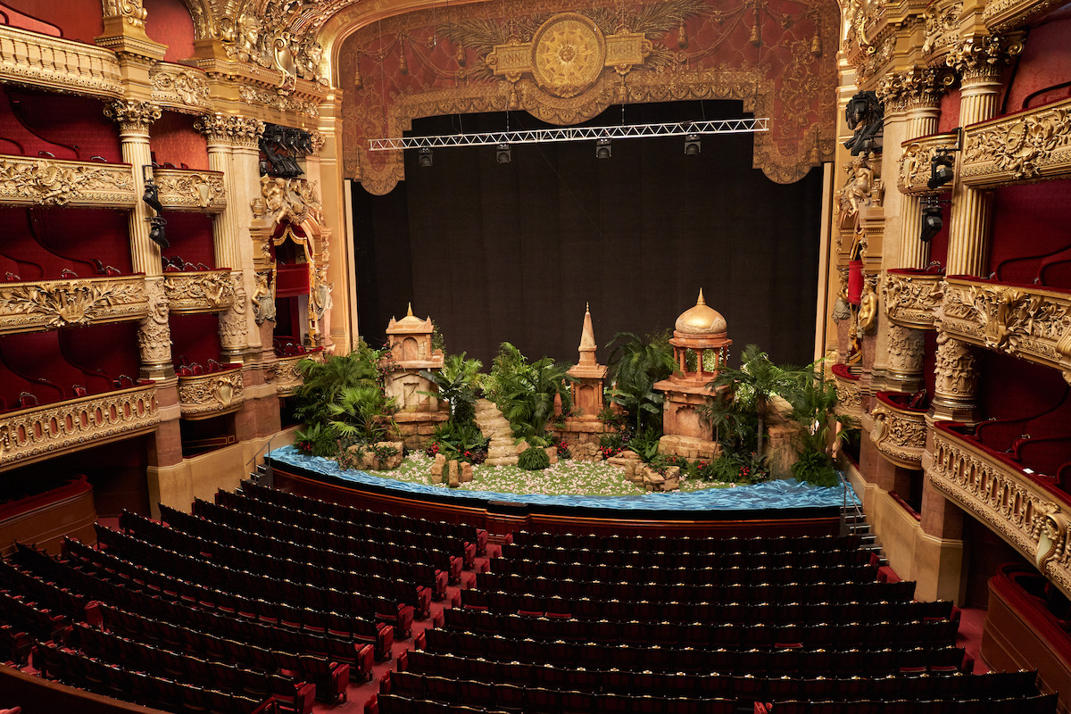 The stage of the Palais Garnier opera house.