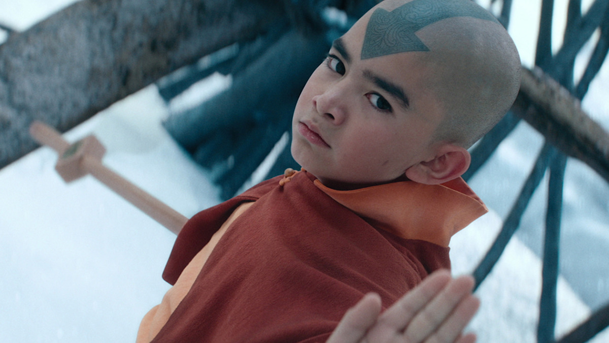 Gordon Cormier as Aang in 'Avatar: The Last Airbender'