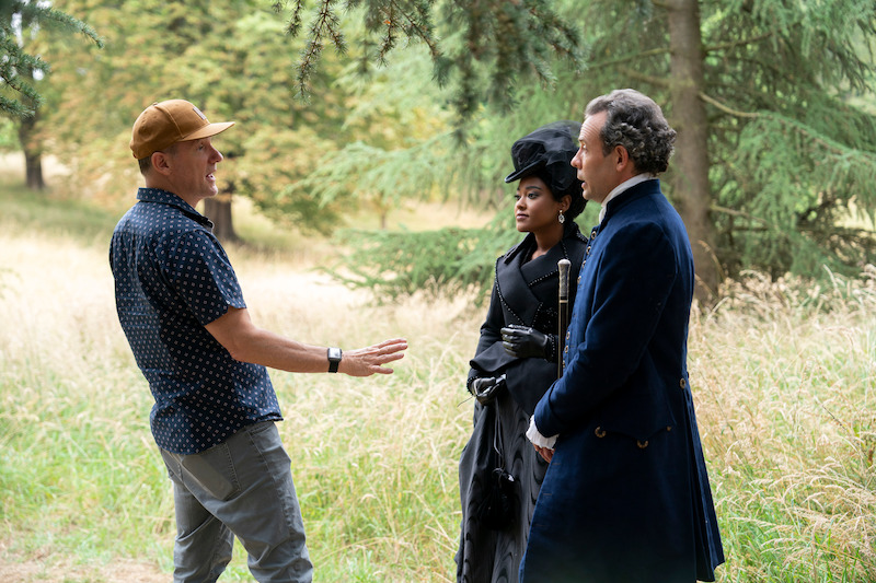 Executive Producer/Director Tom Verica, Arsema Thomas as Young Agatha Danbury, Keir Charles as Lord Ledger