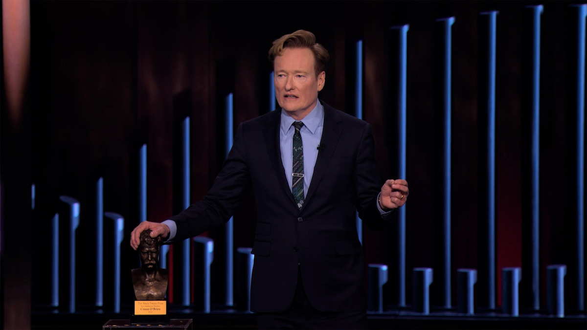 Conan O'Brien on stage