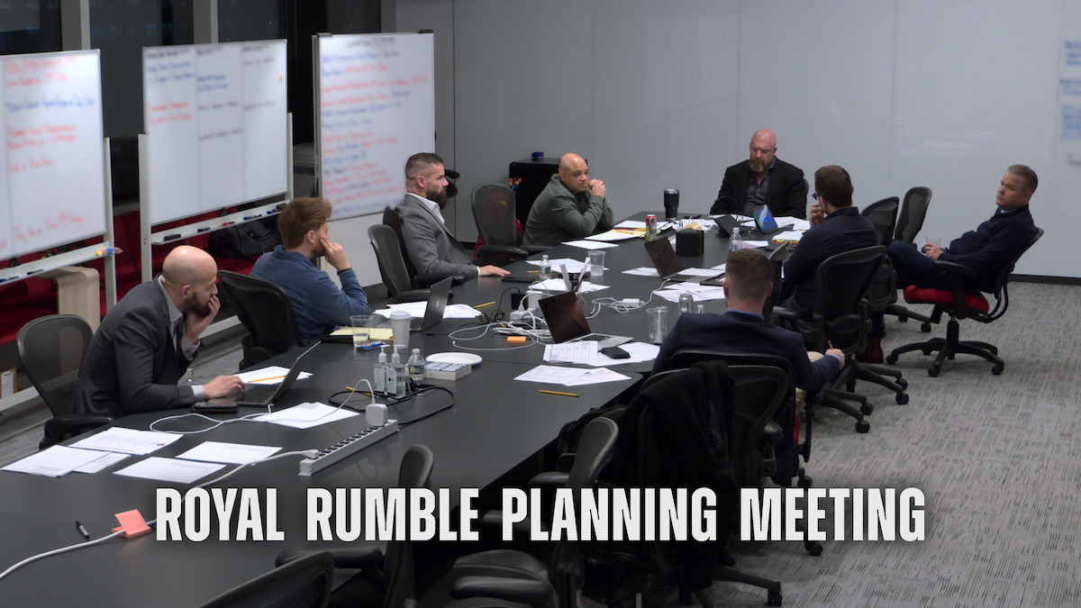 2025 Royal Rumble planning meeting in WWE Headquarters