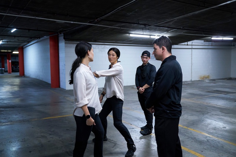 Highdee Kuan as Alexis, Stunt Performer Ellette Craddock in episode 104 of The Brothers Sun.