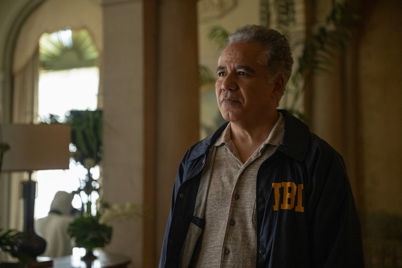 John Ortiz as Franco wears an FBI jacket in Season 1 of ‘The Madness.’