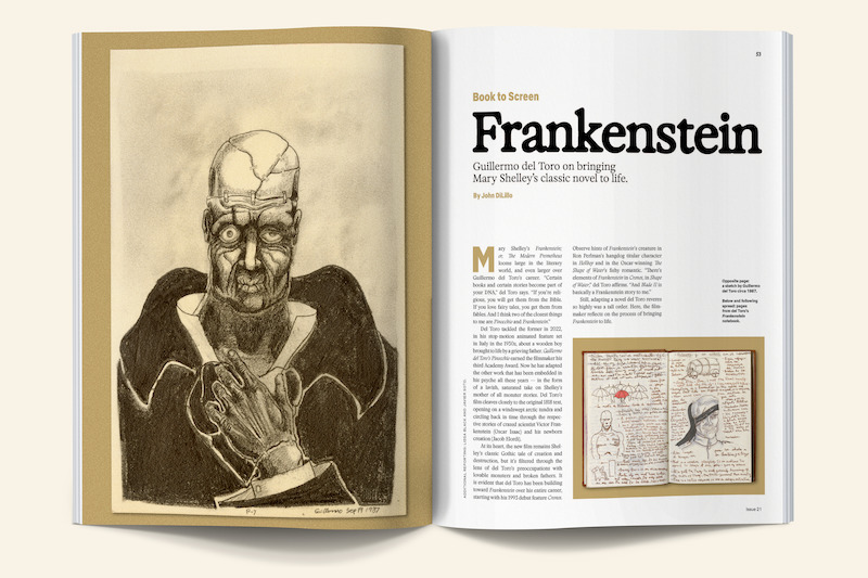 Issue spread of a Frankenstein adaptation story