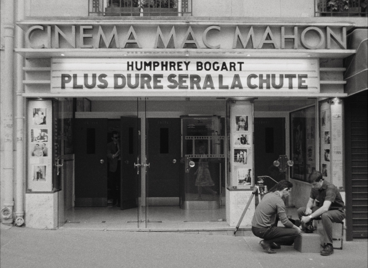 Outside of the Cinema Mac Mahon as seen in Nouvelle Vague